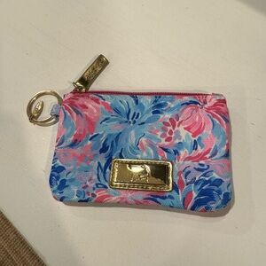 Cuffy’s Cape Cod Floral Keychain Coin Pouch like NEW